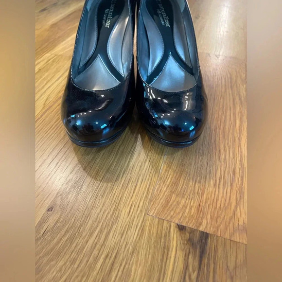 Naturalizer Lennox, Black Shiny Round Toe Patent Leather Pumps Size 9 - Picture 7 of 11